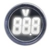 Voltmetru digital cu LED și afișaj luminos – Indicator de tensiune AC 60-500V, ALB